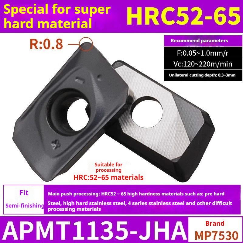 2037-CNC milling cutter APMT1135 special carbide 1604 milling cutter for cast iron r0.8 rough milling coated inserts Shandong Denso Pricision Tools Co.,Ltd.